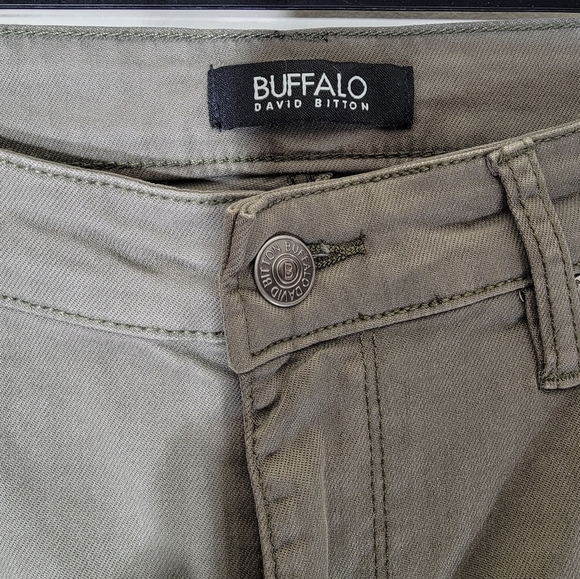 4/$20 NWT Buffalo Havana High Rise Soft Stretch Olive Green Ankle Pants Size 6 - Picture 5 of 8
